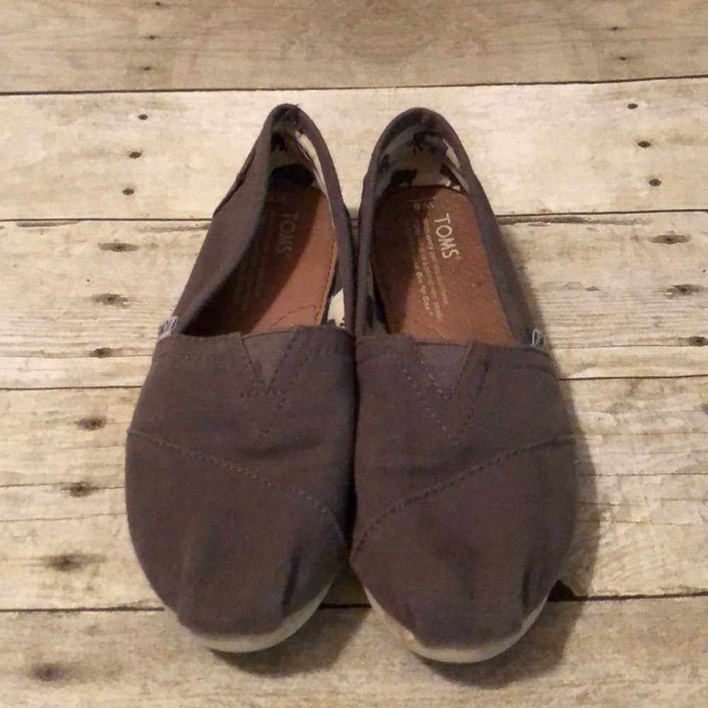 Classic TOMS Grey slip ons